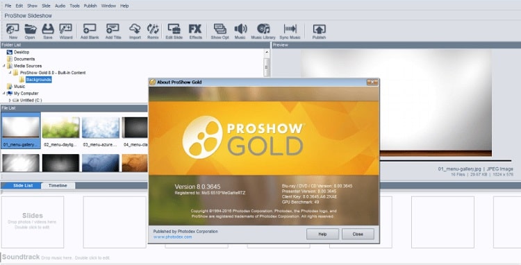 PhotoDex ProShow Gold v9.0.3771 Portable Free Download